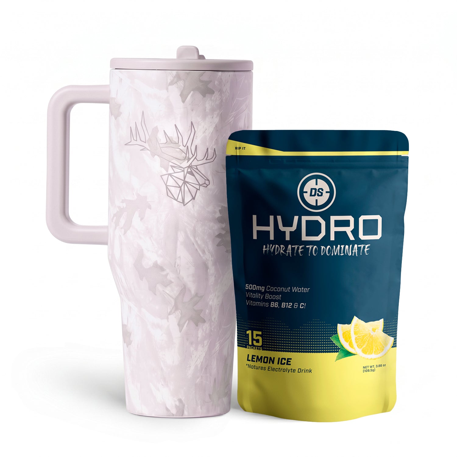 DS HYDRO + WOODLAND CAMO HYDROJUG TRAVELER COMBO